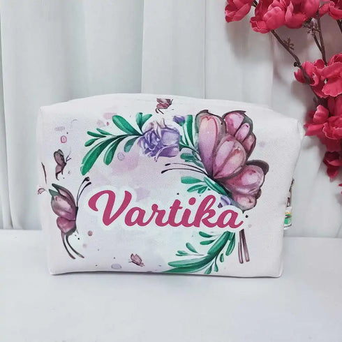 Personalized Butterfly Printed Women Box Pouch
